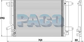 PACO PL5266/RD - Конденсатор, кондиціонер autozip.com.ua
