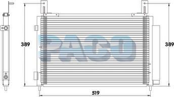 PACO PL5260 - Конденсатор, кондиціонер autozip.com.ua