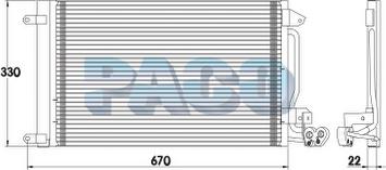 PACO PL5273 - Конденсатор, кондиціонер autozip.com.ua