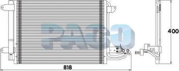PACO PL3446/RD - Конденсатор, кондиціонер autozip.com.ua