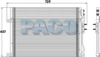 PACO PL3441 - Конденсатор, кондиціонер autozip.com.ua