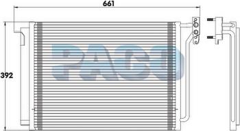 PACO PL3443 - Конденсатор, кондиціонер autozip.com.ua