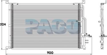 PACO PL3419 - Конденсатор, кондиціонер autozip.com.ua