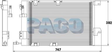PACO PL3411 - Конденсатор, кондиціонер autozip.com.ua