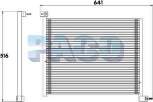 PACO PL3429 - Конденсатор, кондиціонер autozip.com.ua