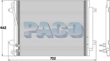 PACO PL3542 - Конденсатор, кондиціонер autozip.com.ua