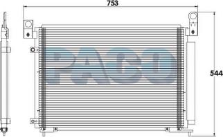 PACO PL3557 - Конденсатор, кондиціонер autozip.com.ua