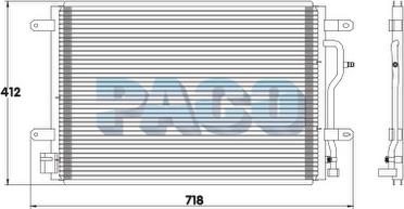 PACO PL3581 - Конденсатор, кондиціонер autozip.com.ua