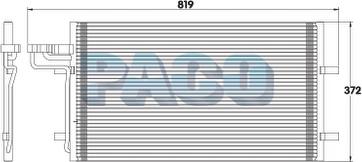 PACO PL3528 - Конденсатор, кондиціонер autozip.com.ua