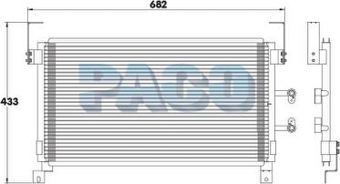 PACO PL3690 - Конденсатор, кондиціонер autozip.com.ua