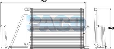 PACO PL3652 - Конденсатор, кондиціонер autozip.com.ua