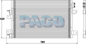PACO PL3612 - Конденсатор, кондиціонер autozip.com.ua