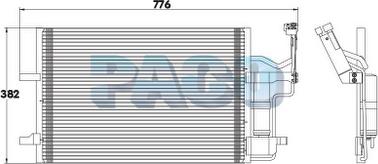 PACO PL3634/RD - Конденсатор, кондиціонер autozip.com.ua