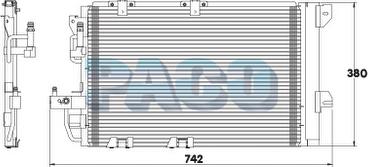PACO PL3628 - Конденсатор, кондиціонер autozip.com.ua
