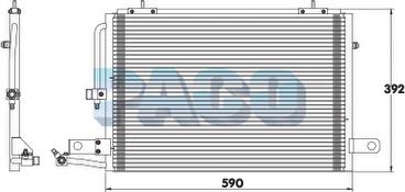PACO PL3066 - Конденсатор, кондиціонер autozip.com.ua