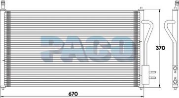 PACO PL3183 - Конденсатор, кондиціонер autozip.com.ua