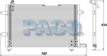 PACO PL3885 - Конденсатор, кондиціонер autozip.com.ua