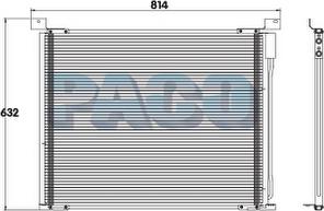 PACO PL3348 - Конденсатор, кондиціонер autozip.com.ua