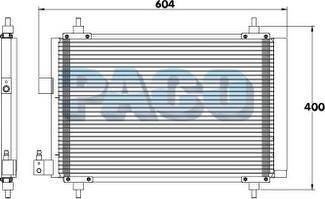 PACO PL3351 - Конденсатор, кондиціонер autozip.com.ua