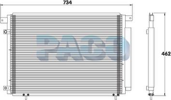 PACO PL3295 - Конденсатор, кондиціонер autozip.com.ua
