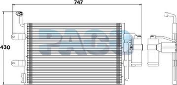 PACO PL3777/RD - Конденсатор, кондиціонер autozip.com.ua