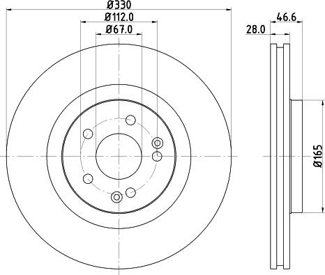 Pagid 54510HC - Гальмівний диск autozip.com.ua