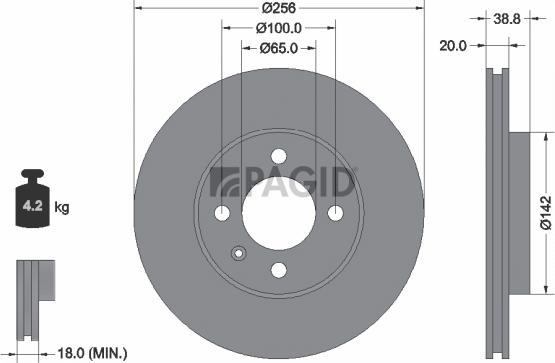 Pagid 53934NC - Гальмівний диск autozip.com.ua