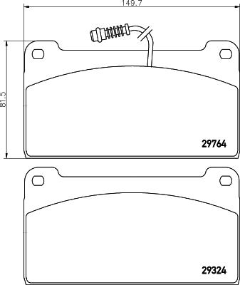 Pagid C5000 - Гальмівні колодки, дискові гальма autozip.com.ua