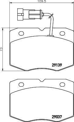 Pagid C6018 - Гальмівні колодки, дискові гальма autozip.com.ua
