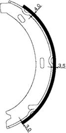 Pagid H9435N - Комплект гальм, ручник, парковка autozip.com.ua