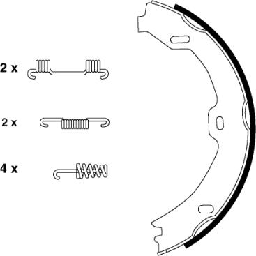 Pagid H9510 - Комплект гальм, ручник, парковка autozip.com.ua