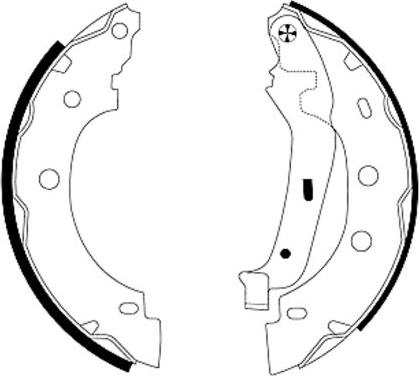 Pagid H9325 - Комплект гальм, барабанний механізм autozip.com.ua