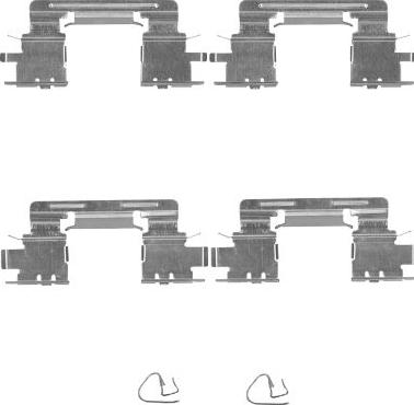 Pagid K0406 - Комплектуючі, колодки дискового гальма autozip.com.ua