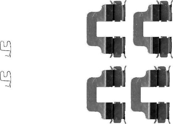 Pagid K0118N - Комплектуючі, колодки дискового гальма autozip.com.ua
