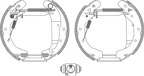 Pagid R0950 - Комплект гальм, барабанний механізм autozip.com.ua