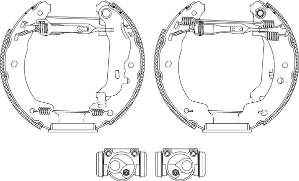 Pagid R0490 - Комплект гальм, барабанний механізм autozip.com.ua