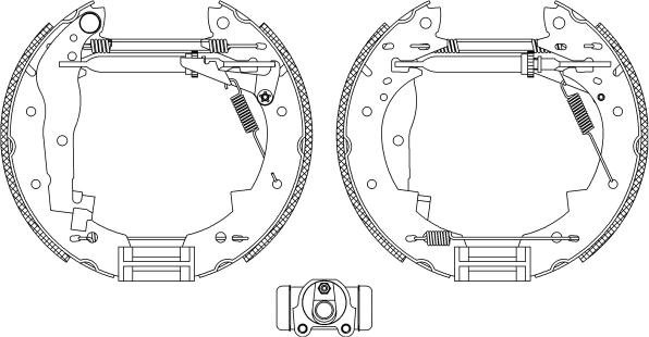 Pagid R0445 - Комплект гальм, барабанний механізм autozip.com.ua