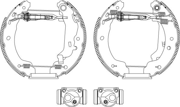 Pagid R0485 - Комплект гальм, барабанний механізм autozip.com.ua