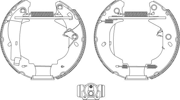 Pagid R0565 - Комплект гальм, барабанний механізм autozip.com.ua