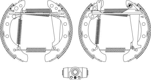 Pagid R0525 - Комплект гальм, барабанний механізм autozip.com.ua