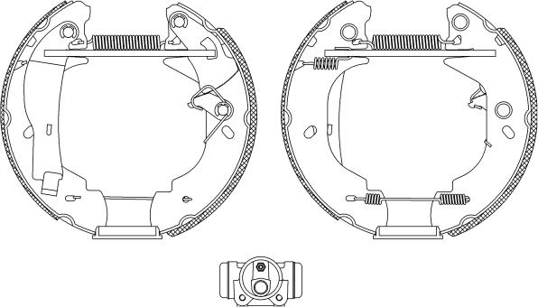 Pagid R0570 - Комплект гальм, барабанний механізм autozip.com.ua