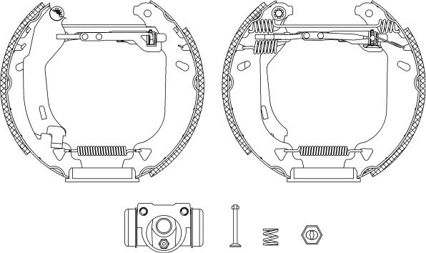 Pagid R0655 - Комплект гальм, барабанний механізм autozip.com.ua