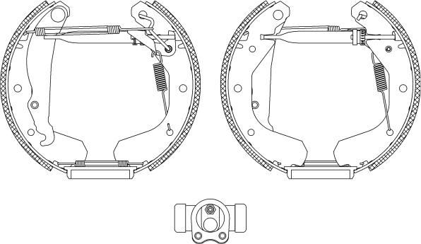 Pagid R0025 - Комплект гальм, барабанний механізм autozip.com.ua