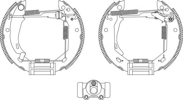 Pagid R0155 - Комплект гальм, барабанний механізм autozip.com.ua