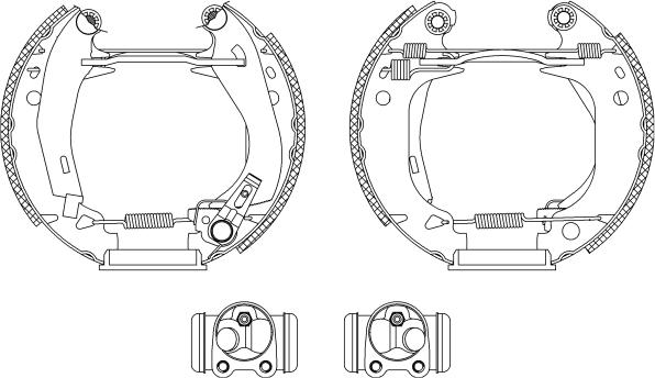 Pagid R0165 - Комплект гальм, барабанний механізм autozip.com.ua