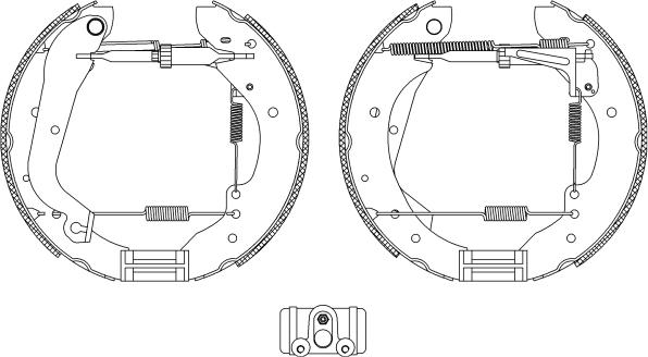 Pagid R0105 - Комплект гальм, барабанний механізм autozip.com.ua