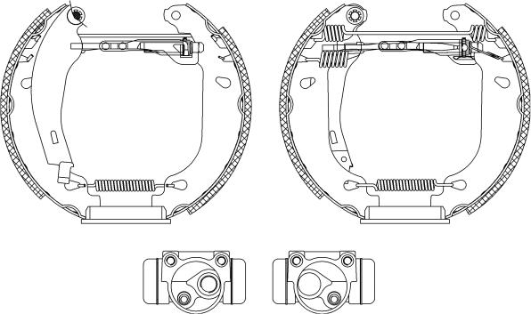 Pagid R0360 - Комплект гальм, барабанний механізм autozip.com.ua