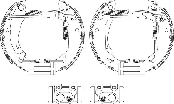 Pagid R0370 - Комплект гальм, барабанний механізм autozip.com.ua