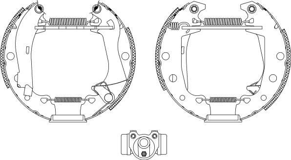 Pagid R0295 - Комплект гальм, барабанний механізм autozip.com.ua