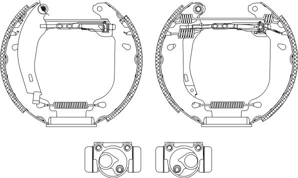 Pagid R0290 - Комплект гальм, барабанний механізм autozip.com.ua